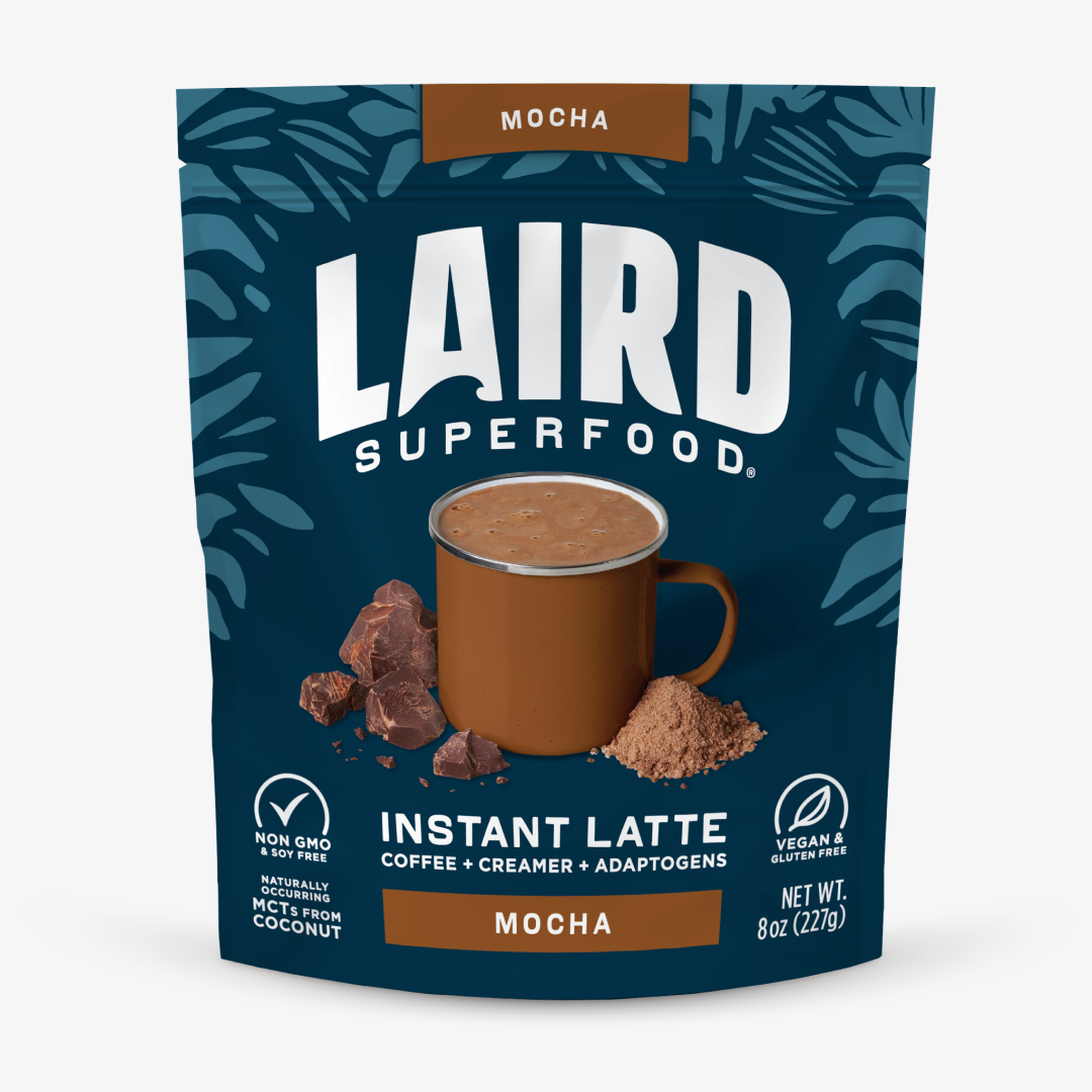 Laird Superfood Mocha Instant Latte with Adaptogens