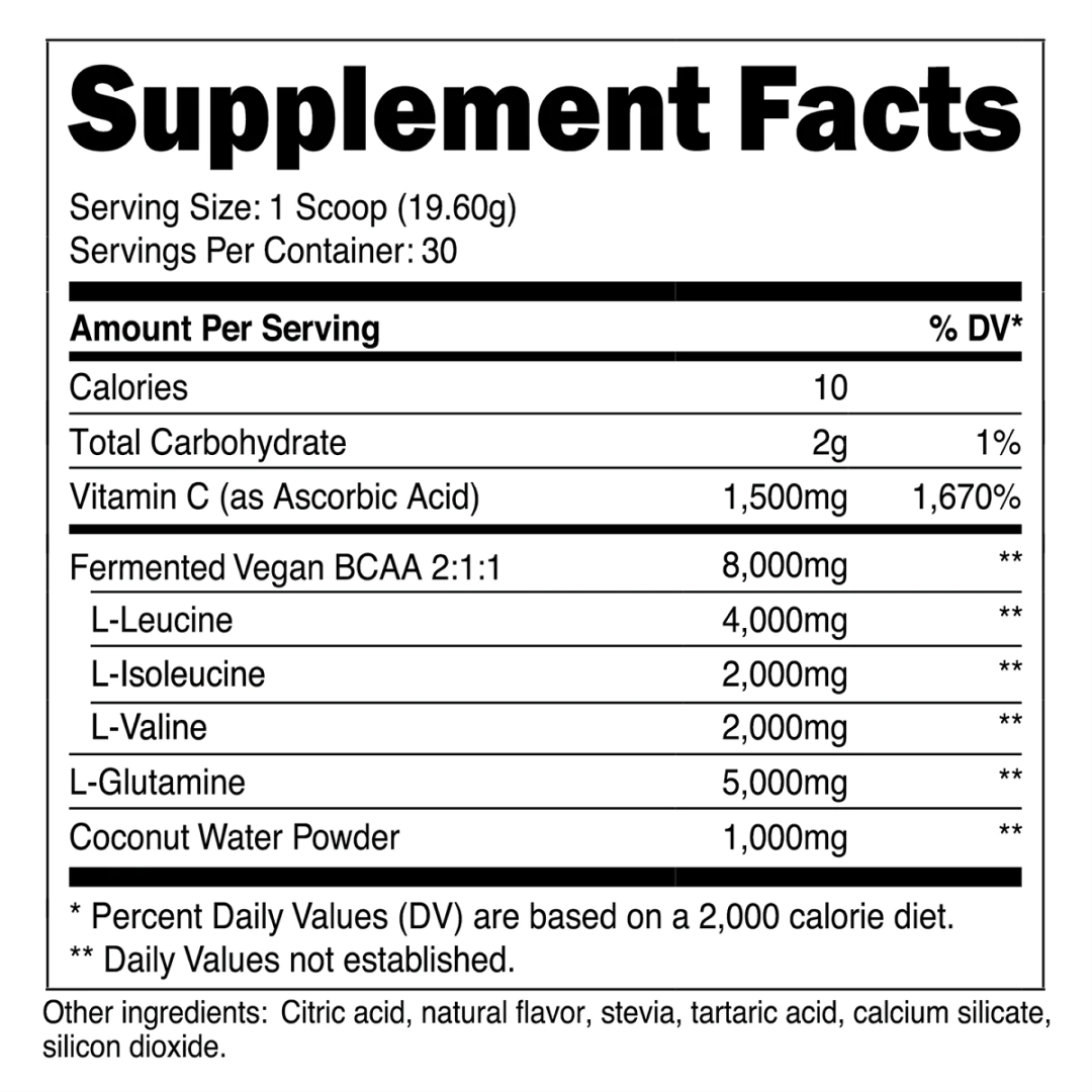 Transparent Labs BCAA Glutamine - Sour Green Apple