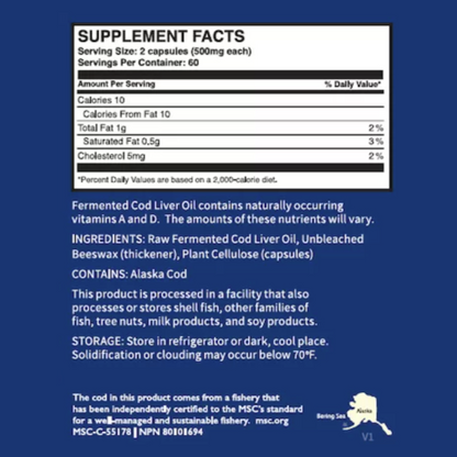 Green Pasture Fermented Cod Liver Oil Capsules