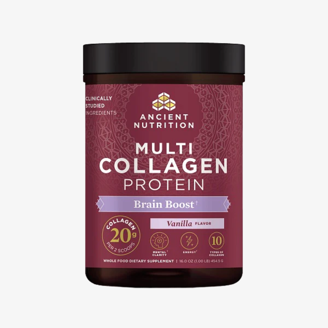 Ancient Nutrition Multi Collagen Brain Boost Powder