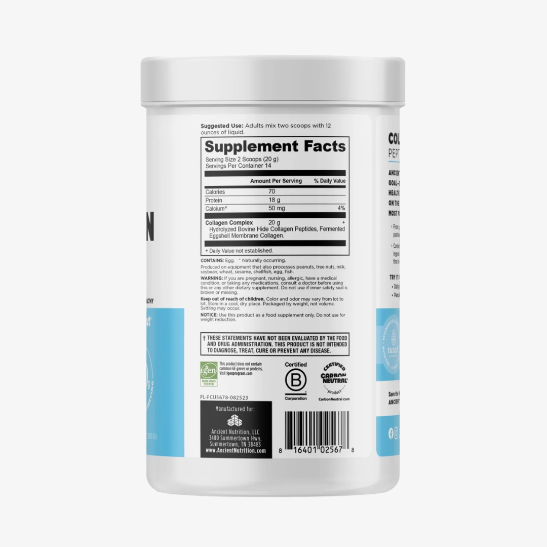 Ancient Nutrition Collagen Peptides Protein - Unflavoured