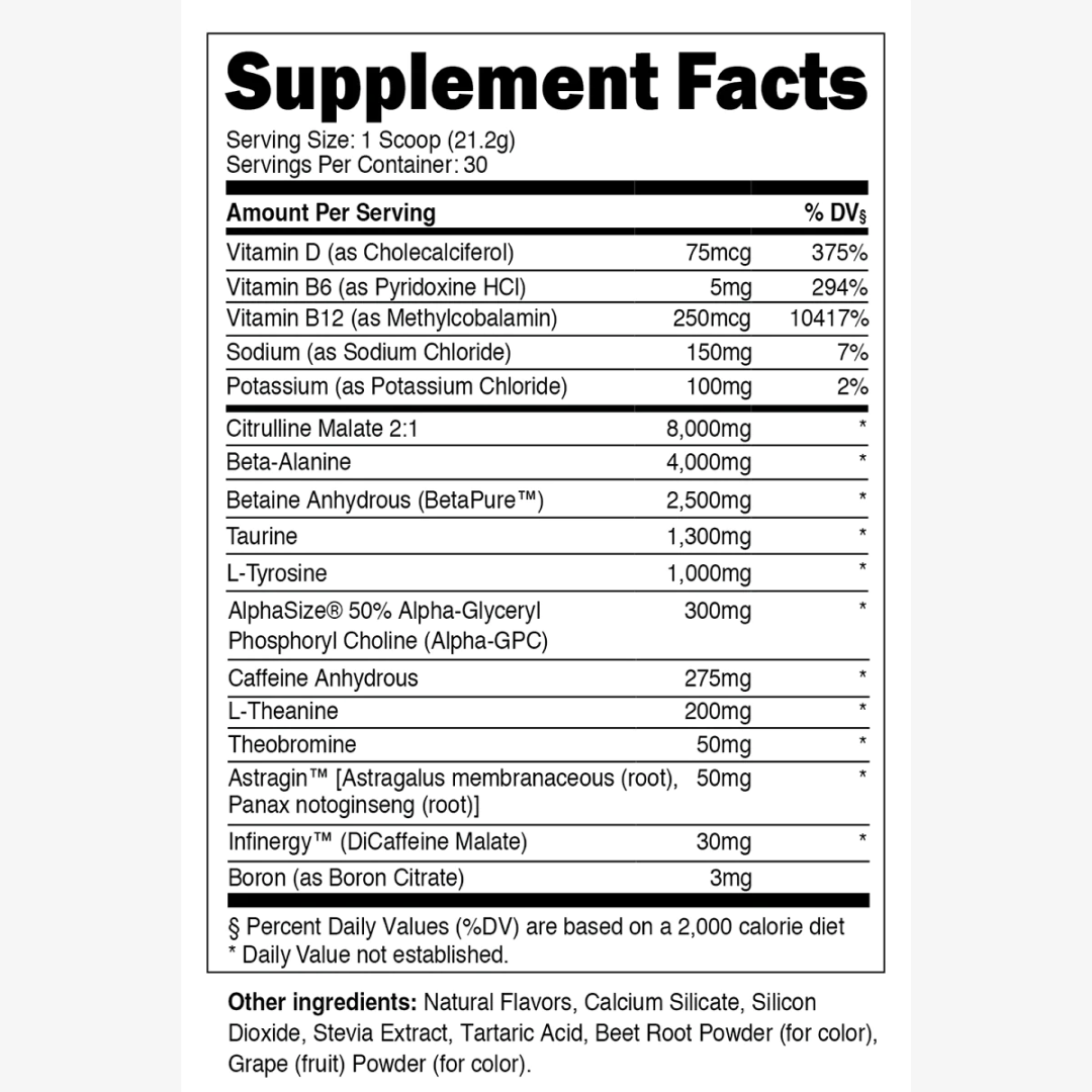 Transparent Labs Black - Pre-Workout Black Cherry