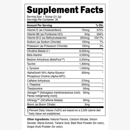 Transparent Labs Black - Pre-Workout Black Cherry