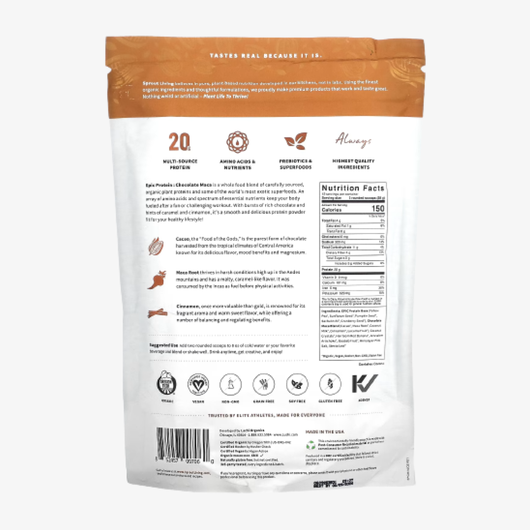 Sprout Living Epic Protein - Chocolate Maca