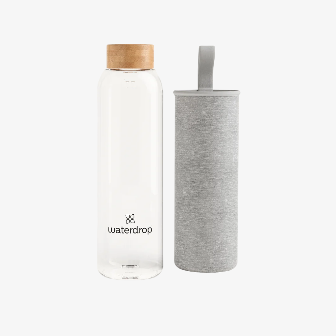 Waterdrop Glass Bottle - Clear