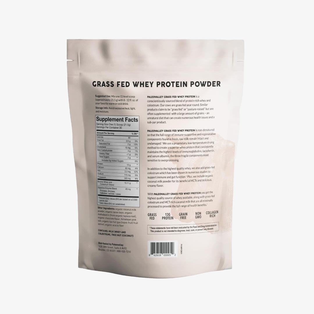 Paleovalley Grass Fed Whey Protein With Colostrum - Whey