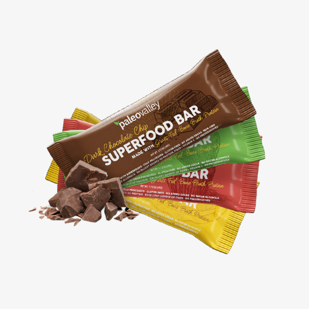 Paleovalley Superfood Bars Dark Chocolate Chip