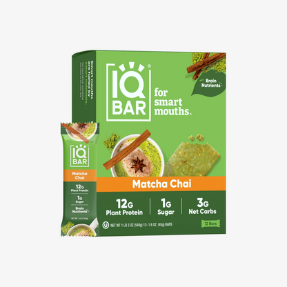 IQBAR Matcha Chai Bars