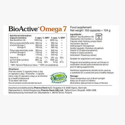 Pharmanord Omega 7Â® SBA24 Sea Buckthorn Oil