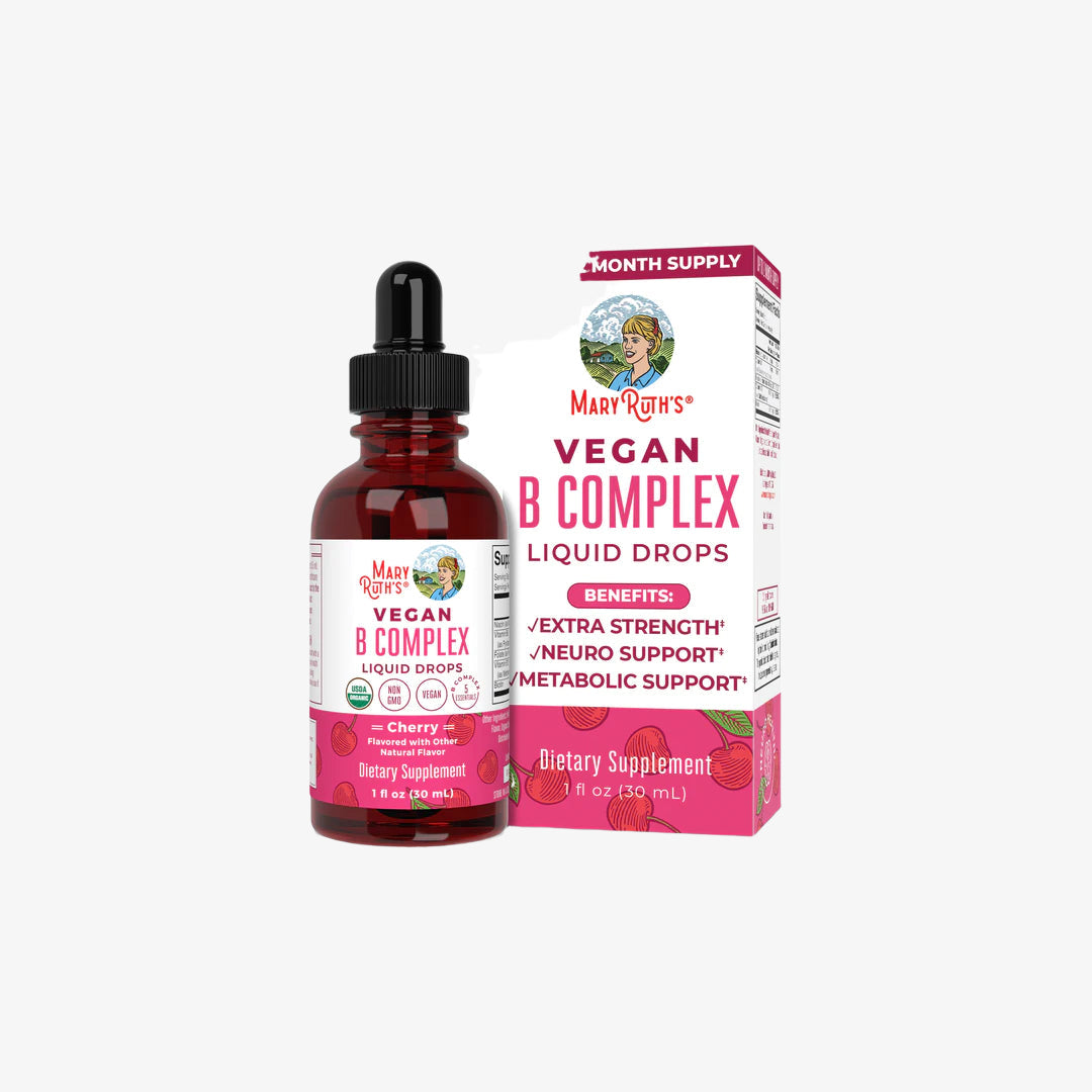 Maryruth Organics Vegan B-Complex Drops - Cherry