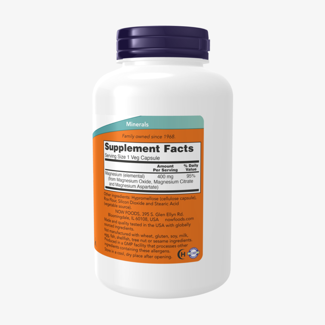 Now Foods MAGNESIUM 400mg 180 VCAPS