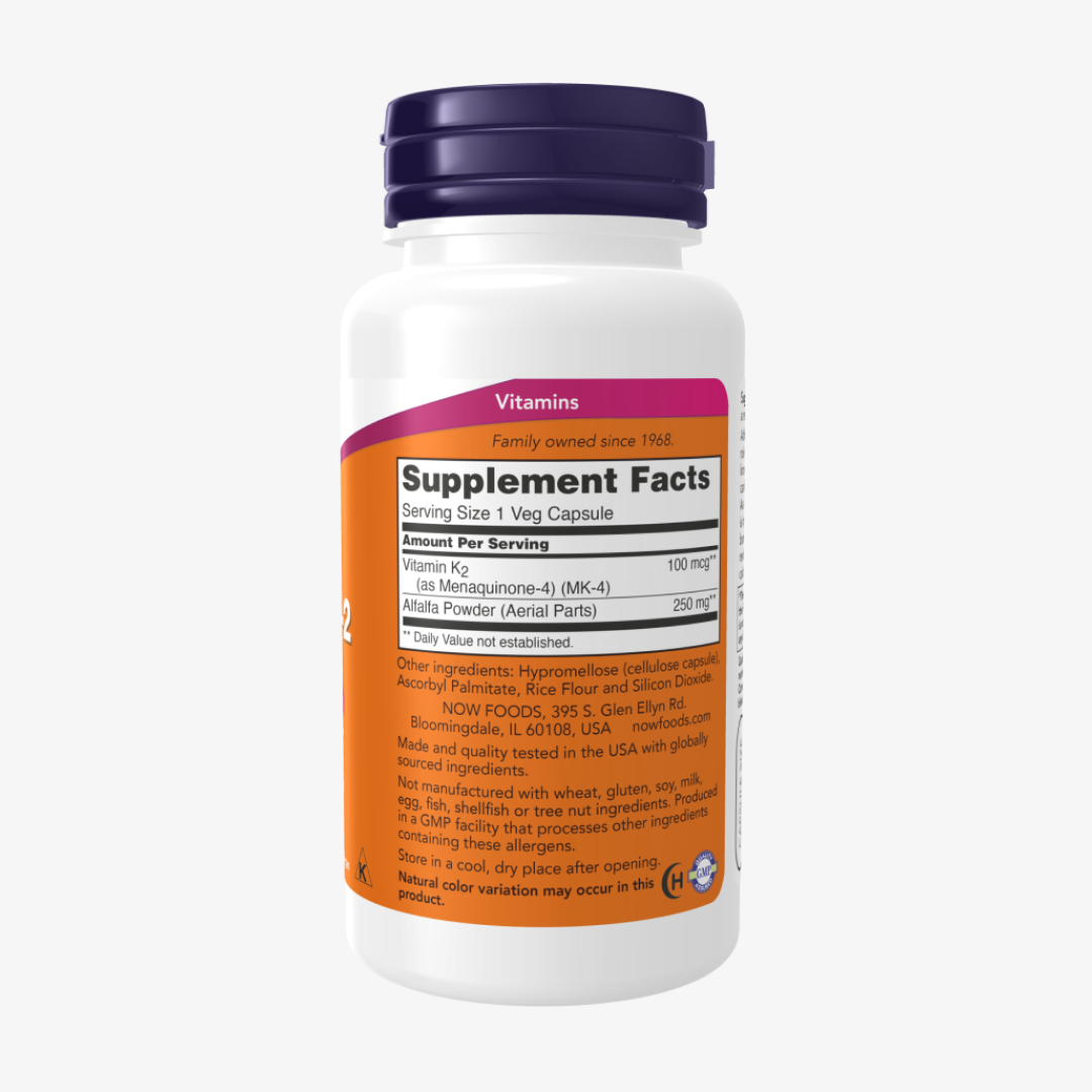 Now Foods VITAMIN K-2 100mcg 100 VCAPS