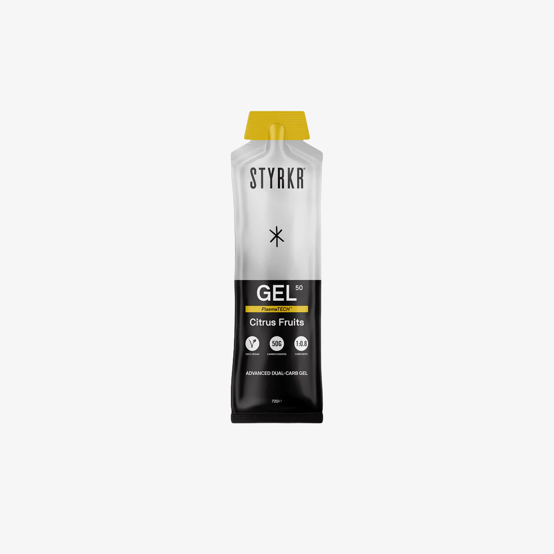 STYRKR GEL50 Mild Citrus Dual-Carb Energy Gel