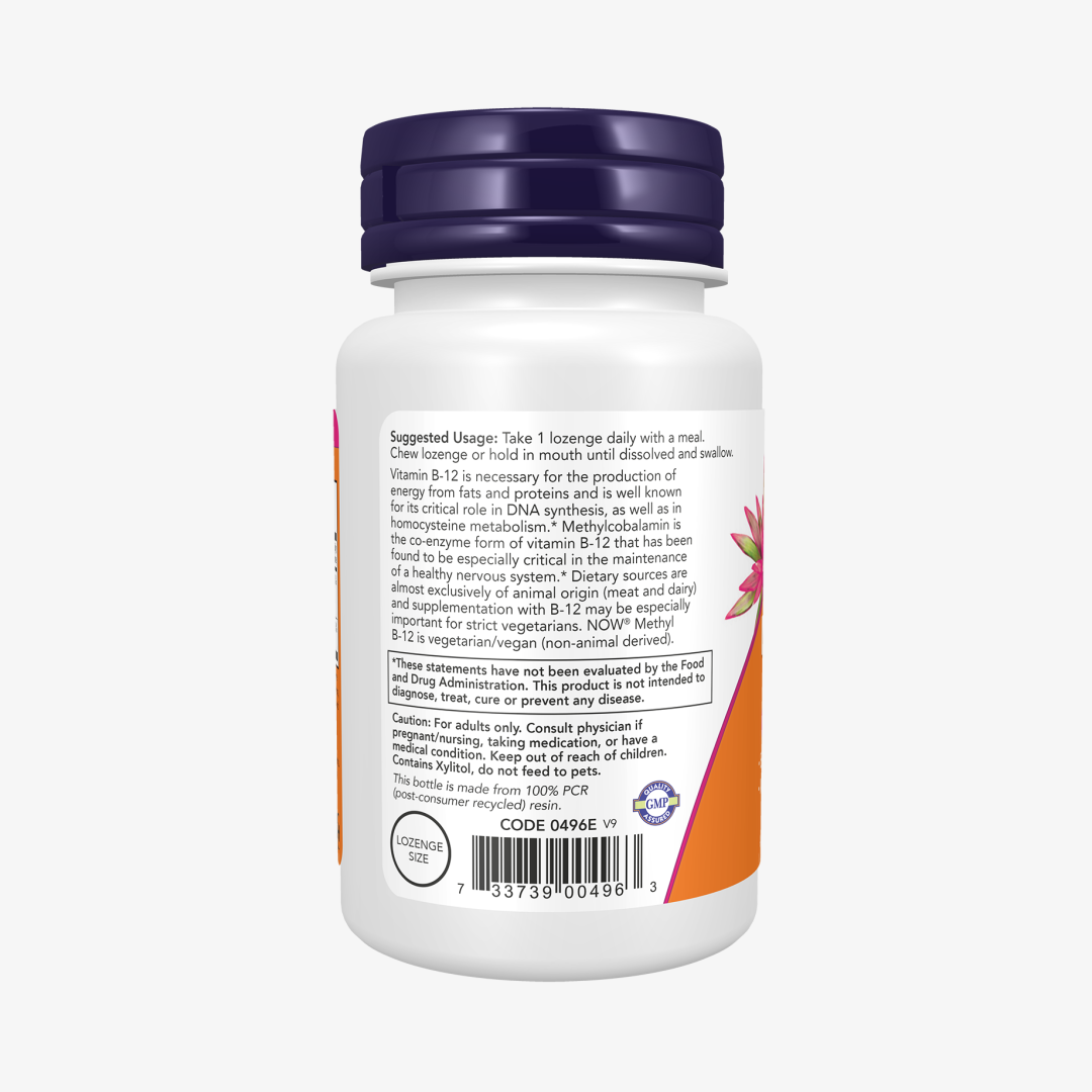 Now Foods METHYL B-12 5000mcg 120 LOZ