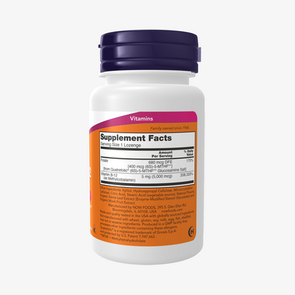 Now Foods METHYL B-12 5000mcg 120 LOZ