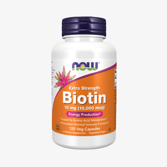 Now Foods BIOTIN 10MG (10,000mcg) 120 VCAPS