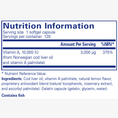 Pure Encapsulations Vitamin A 10,000 IU