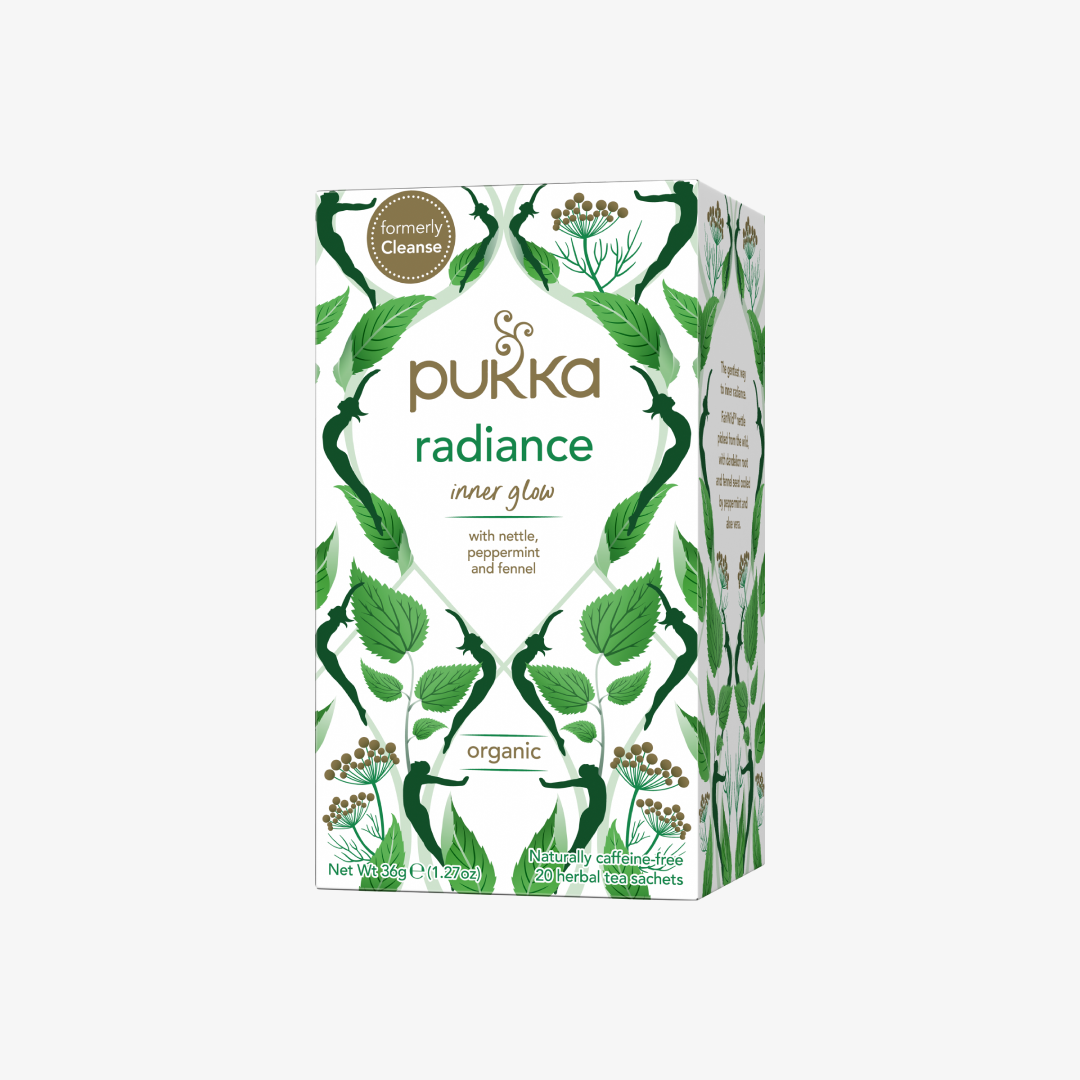 Pukka Radiance inner glow with peppermint and fennel (20 herbal tea sachets)