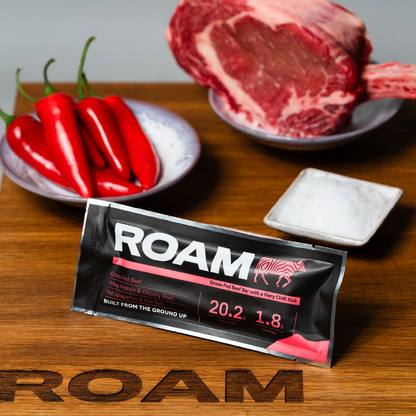 Roam Food Grass-Fed Beef Bar - Chilli