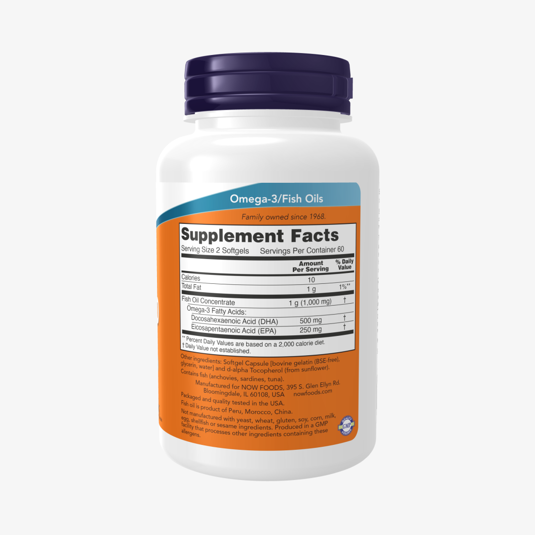 NOW Foods DHA-250 Fish Oil Softgels