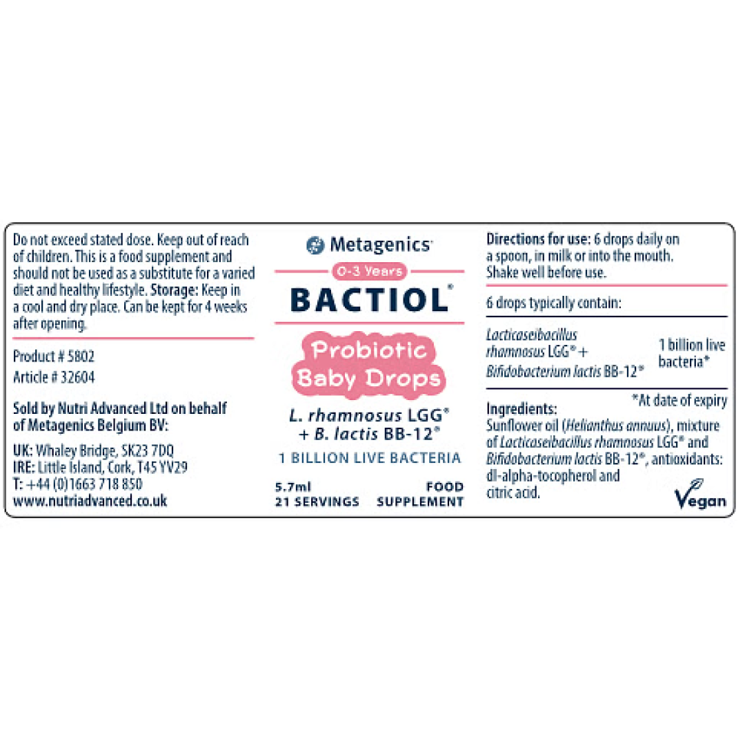 Metagenics Bactiol Baby (21 Servings)