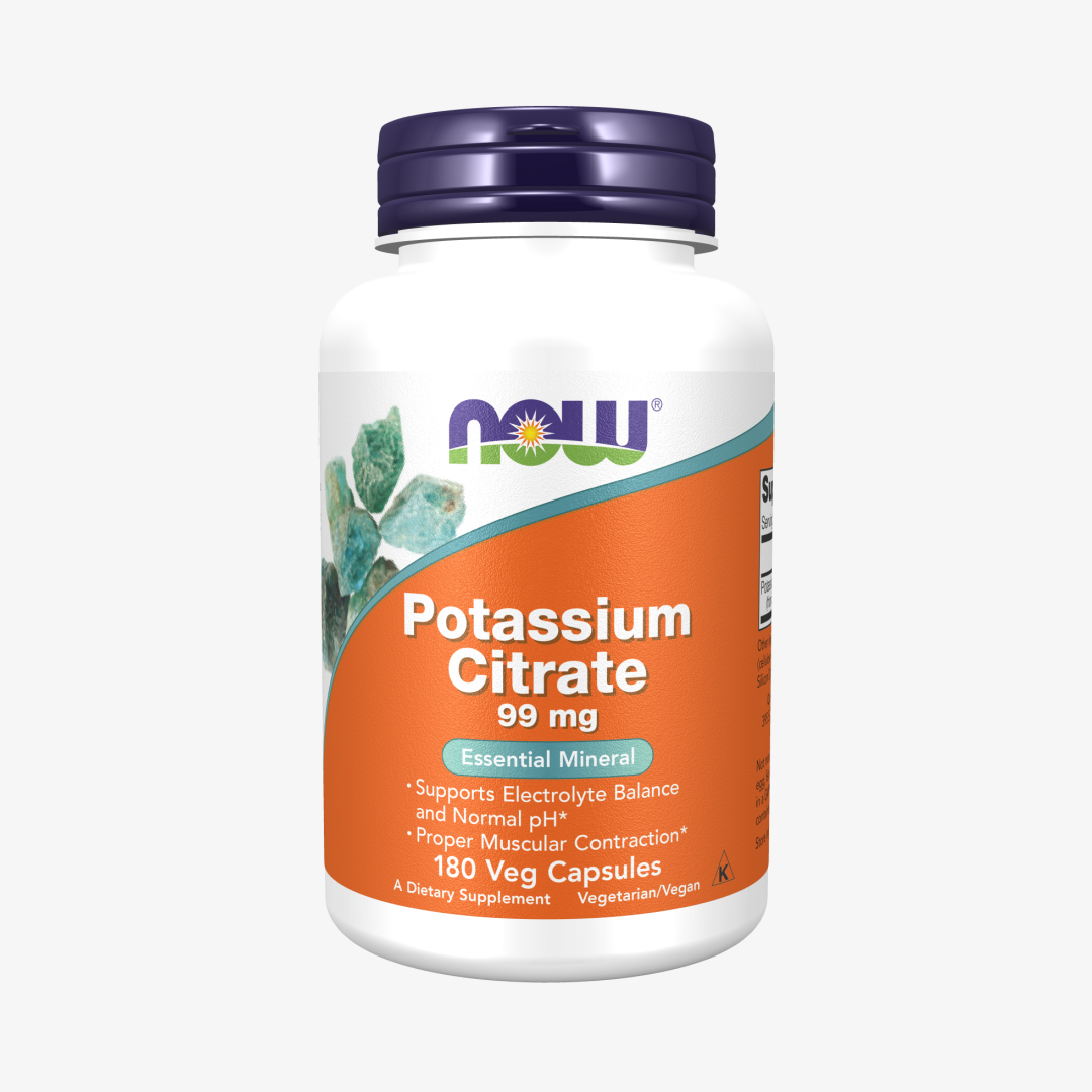 NOW Foods Potassium Citrate 99 mg Veg Capsules