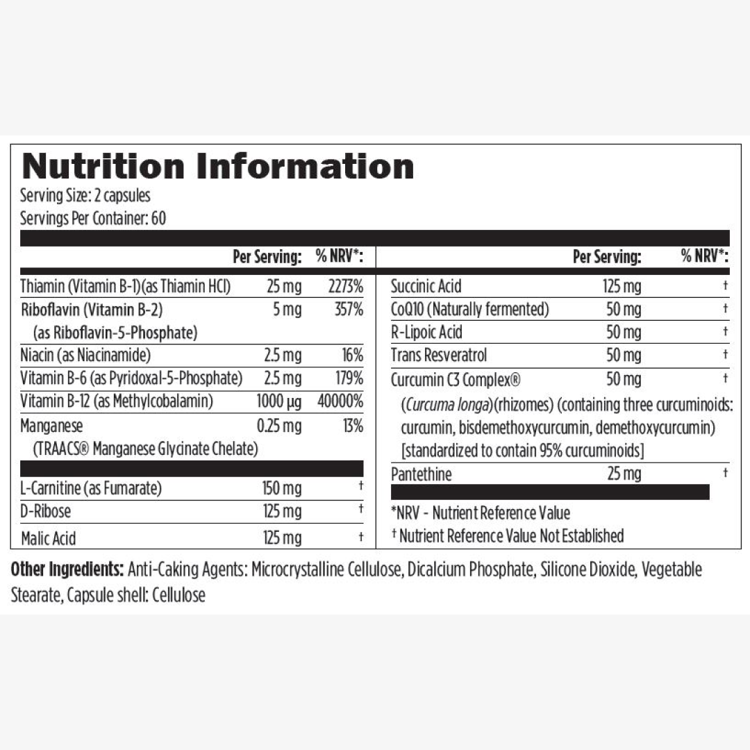 Designs For Health Mitochondrial NRG