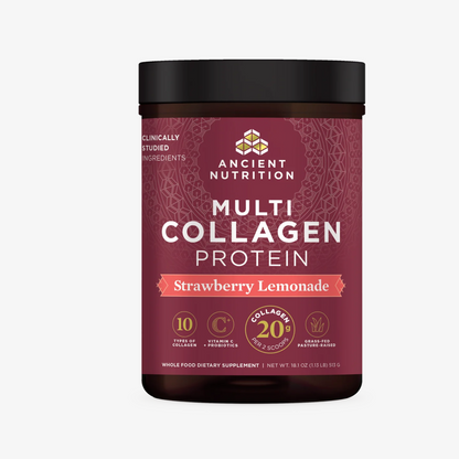 Ancient Nutrition Multi Collagen Protein Powder - Strawberry Lemonade