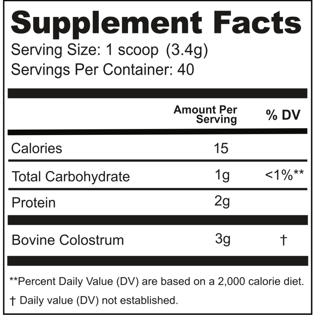 Cowboy Colostrum Natures Gold: Vanilla Colostrum