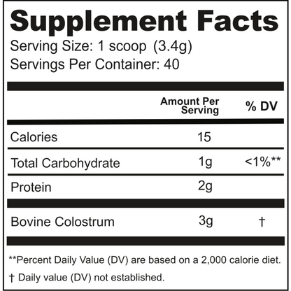 Cowboy Colostrum Natures Gold: Vanilla Colostrum