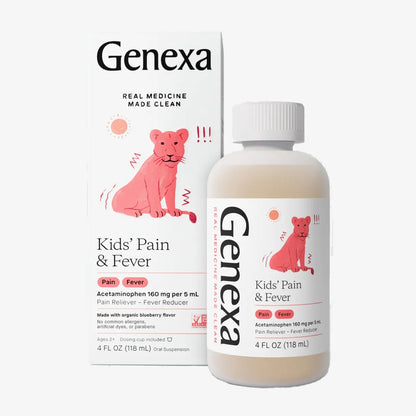 Genexa Kids Pain & Fever - Blueberry