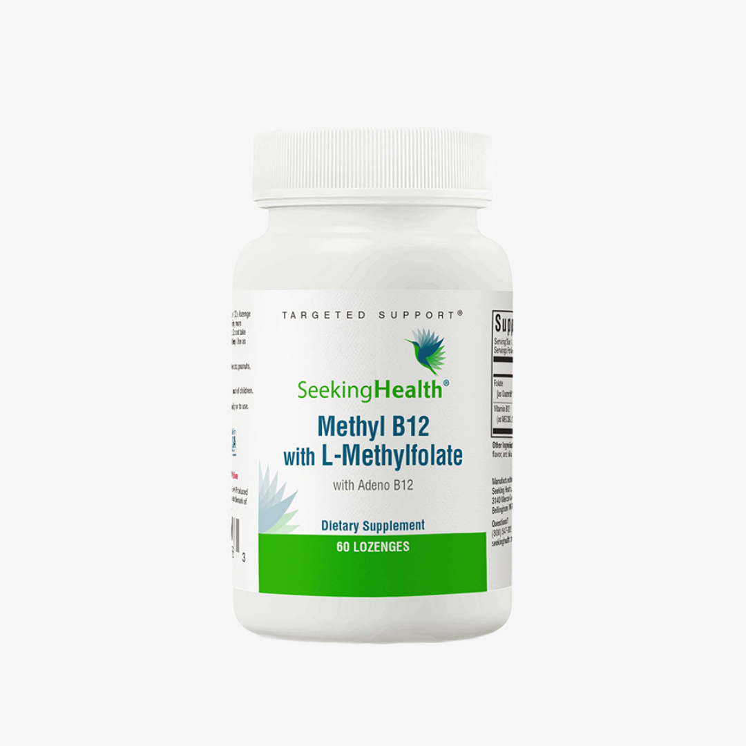 Seeking Health Methyl B12 with L-Methylfolate (Formerly Active B12 with L-5-MTHF) - 60 Lozenges