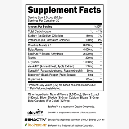 Transparent Labs Stim Free Pre Workout - Tropical Punch