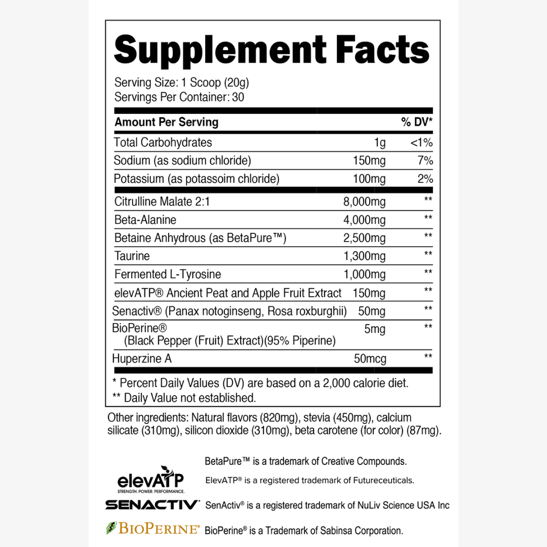 Transparent Labs Stim Free Pre Workout - Orange