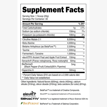 Transparent Labs Stim Free Pre Workout - Orange