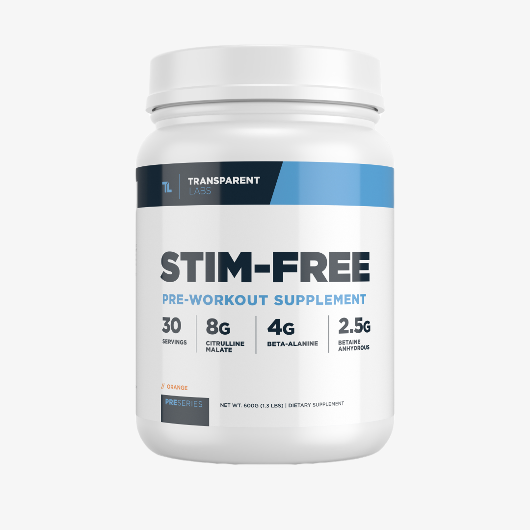 Transparent Labs Stim Free Pre Workout - Orange