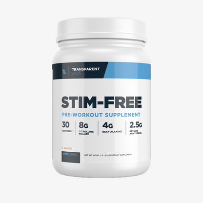 Transparent Labs Stim Free Pre Workout - Orange