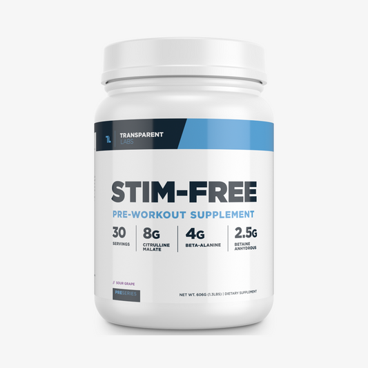 Transparent Labs Stim Free Pre Workout - Sour Grape