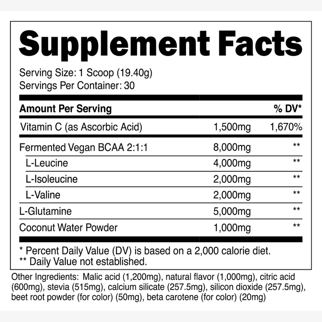 Transparent Labs BCAA Glutamine - Tropical Punch