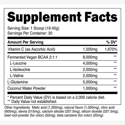 Transparent Labs BCAA Glutamine - Tropical Punch