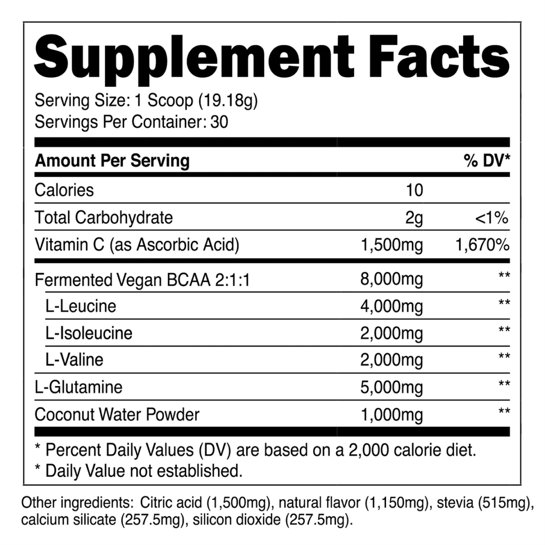 Transparent Labs BCAA Glutamine - Blue Raspberry