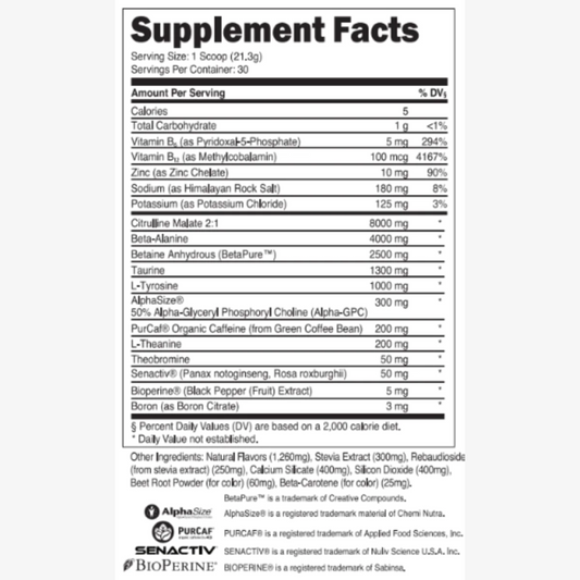 Transparent Labs Pre-Workout - Tropical Punch