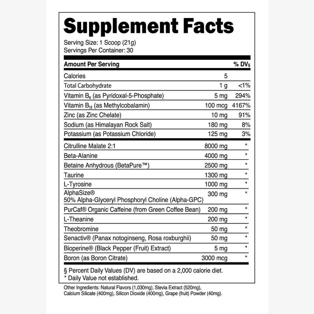 Transparent Labs Pre-Workout - Sour Grape