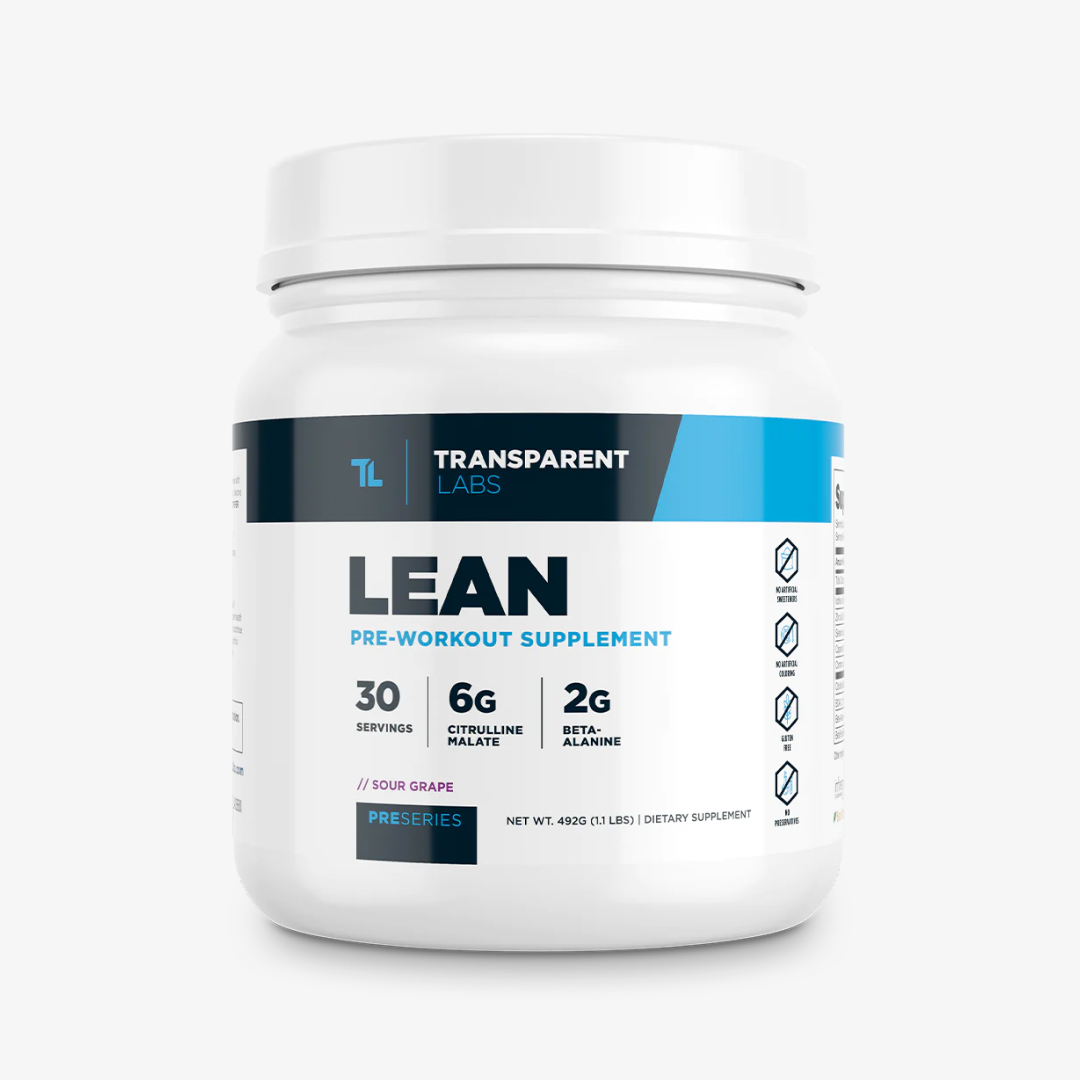 Transparent Labs Lean Pre Workout - Sour Grape