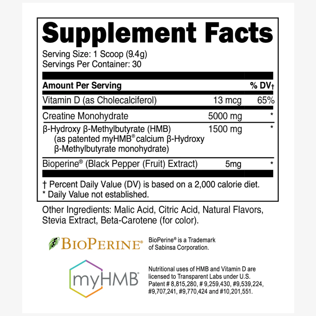 Transparent Labs Creatine HMB - Peach Mango