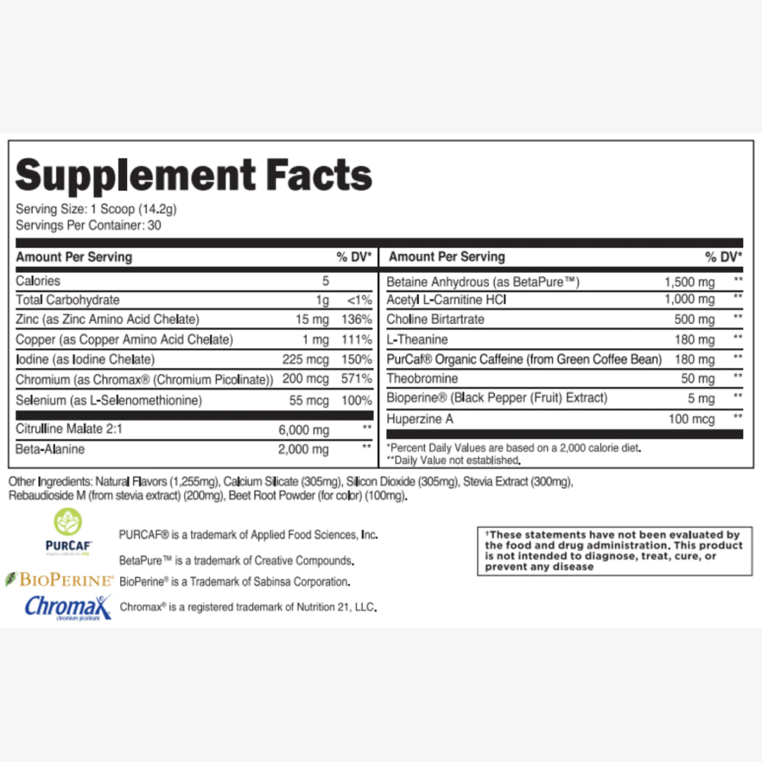 Transparent Labs Lean Pre Workout - Strawberry Lemonade