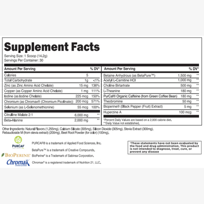 Transparent Labs Lean Pre Workout - Strawberry Lemonade