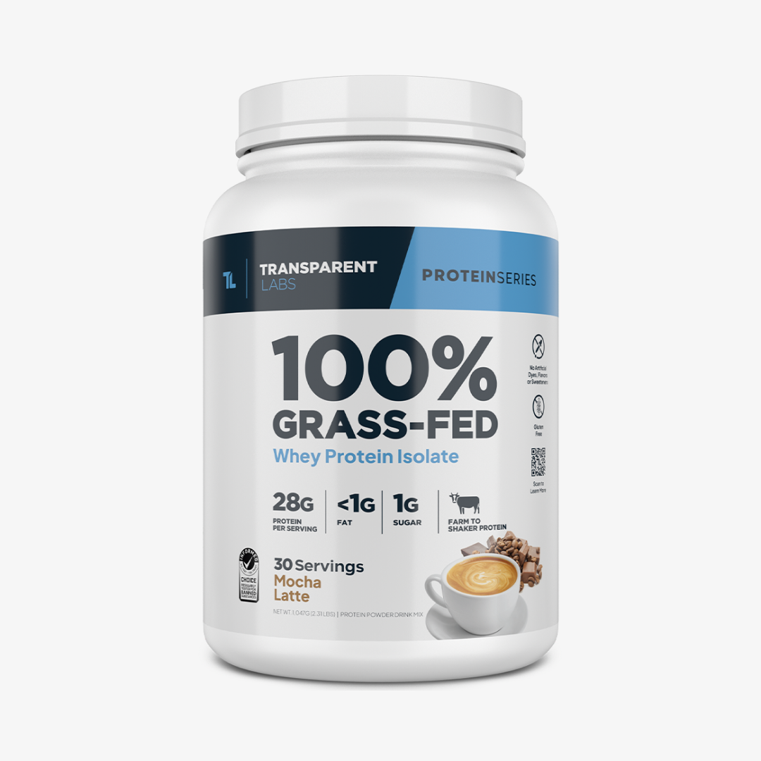 Transparent Labs Grass Fed Whey Isolate - Mocha