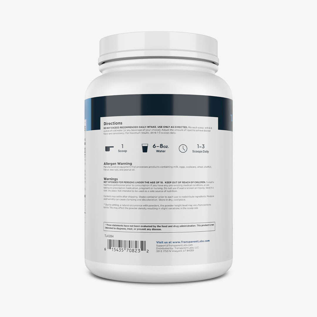 Transparent Labs Grass Fed Whey Isolate - Mocha