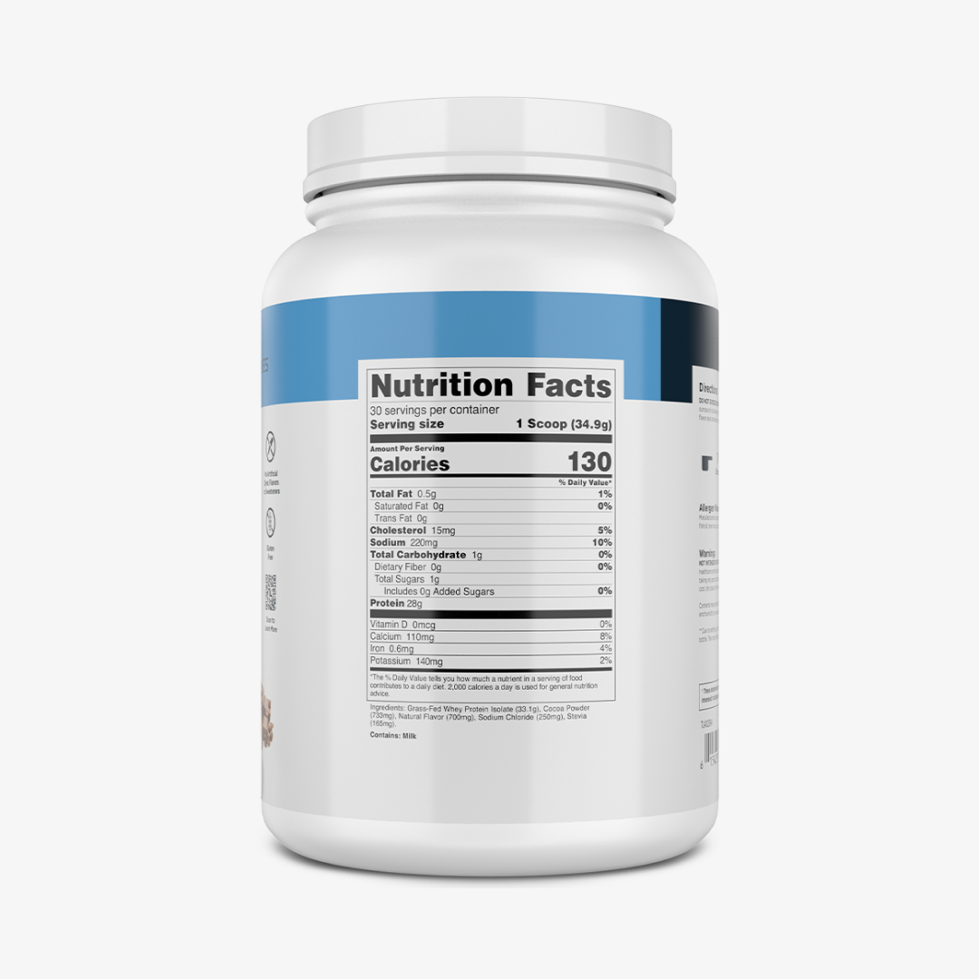 Transparent Labs Grass Fed Whey Isolate - Mocha